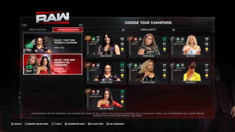 Women's Championships In WWE 2K25 MyGM