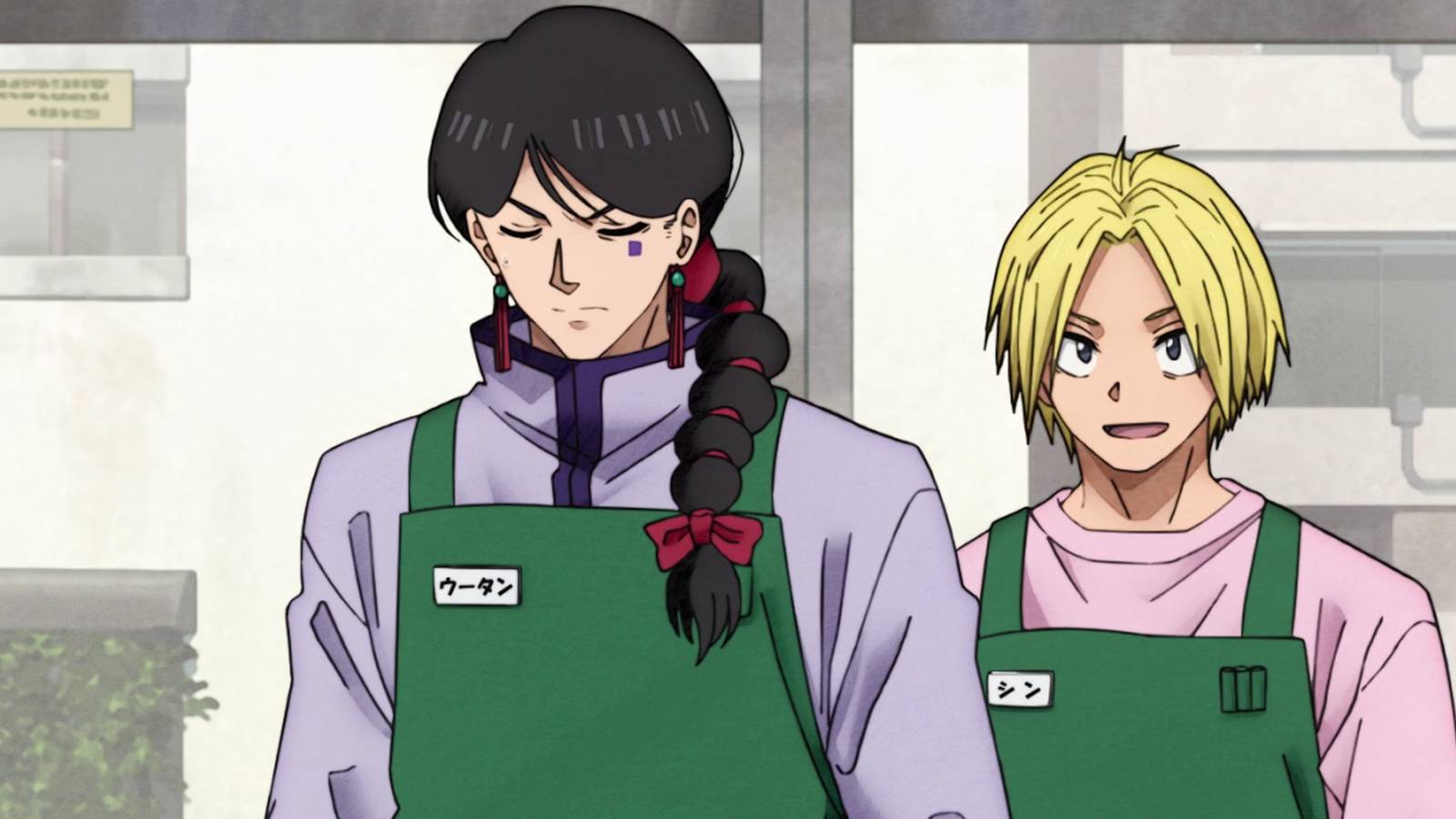 Shin and Wutang in His New Apron – SAKAMOTO DAYS Episode 11-1