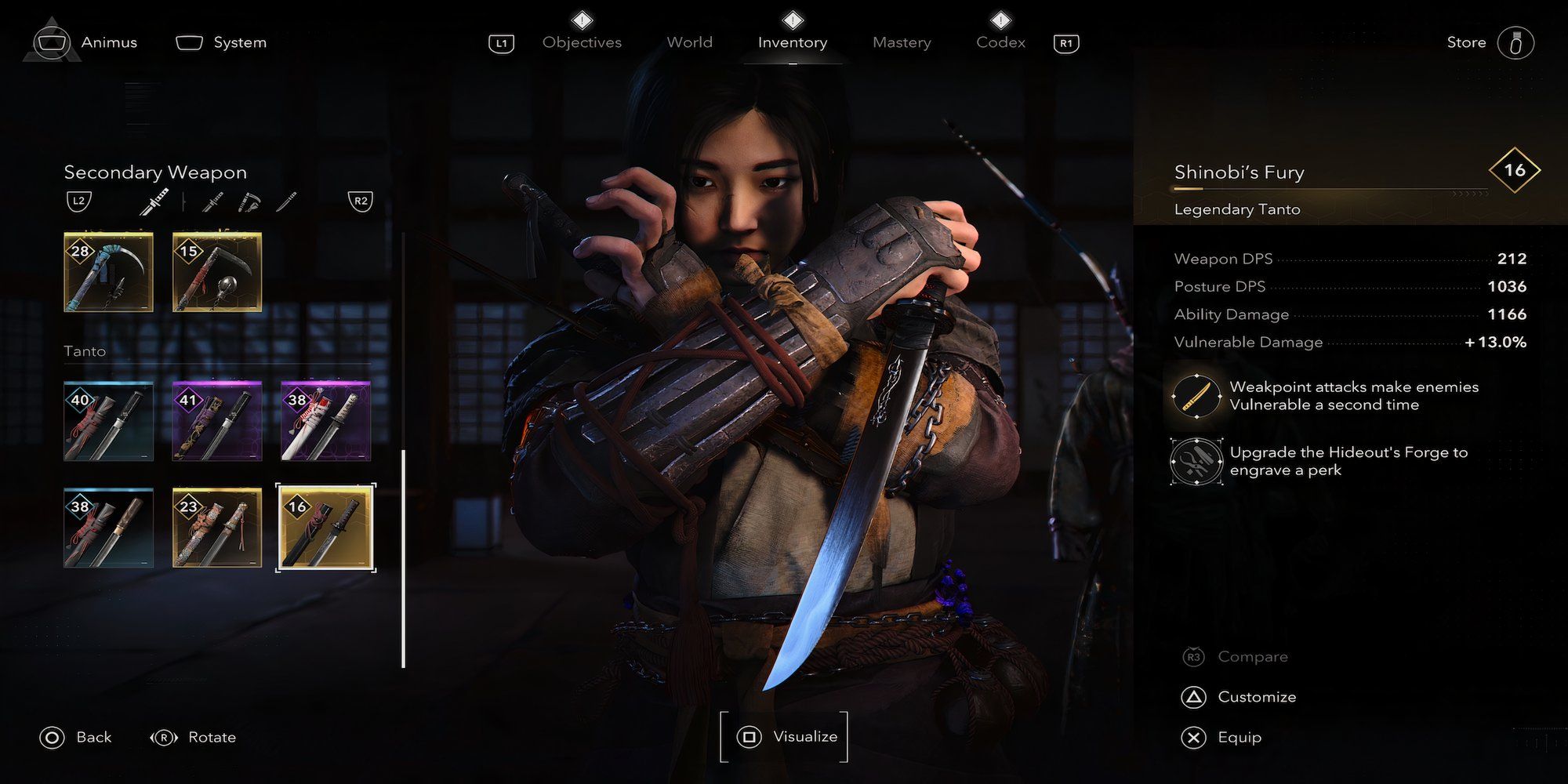 La furia de Shinobi en la sombra de credo del asesino
