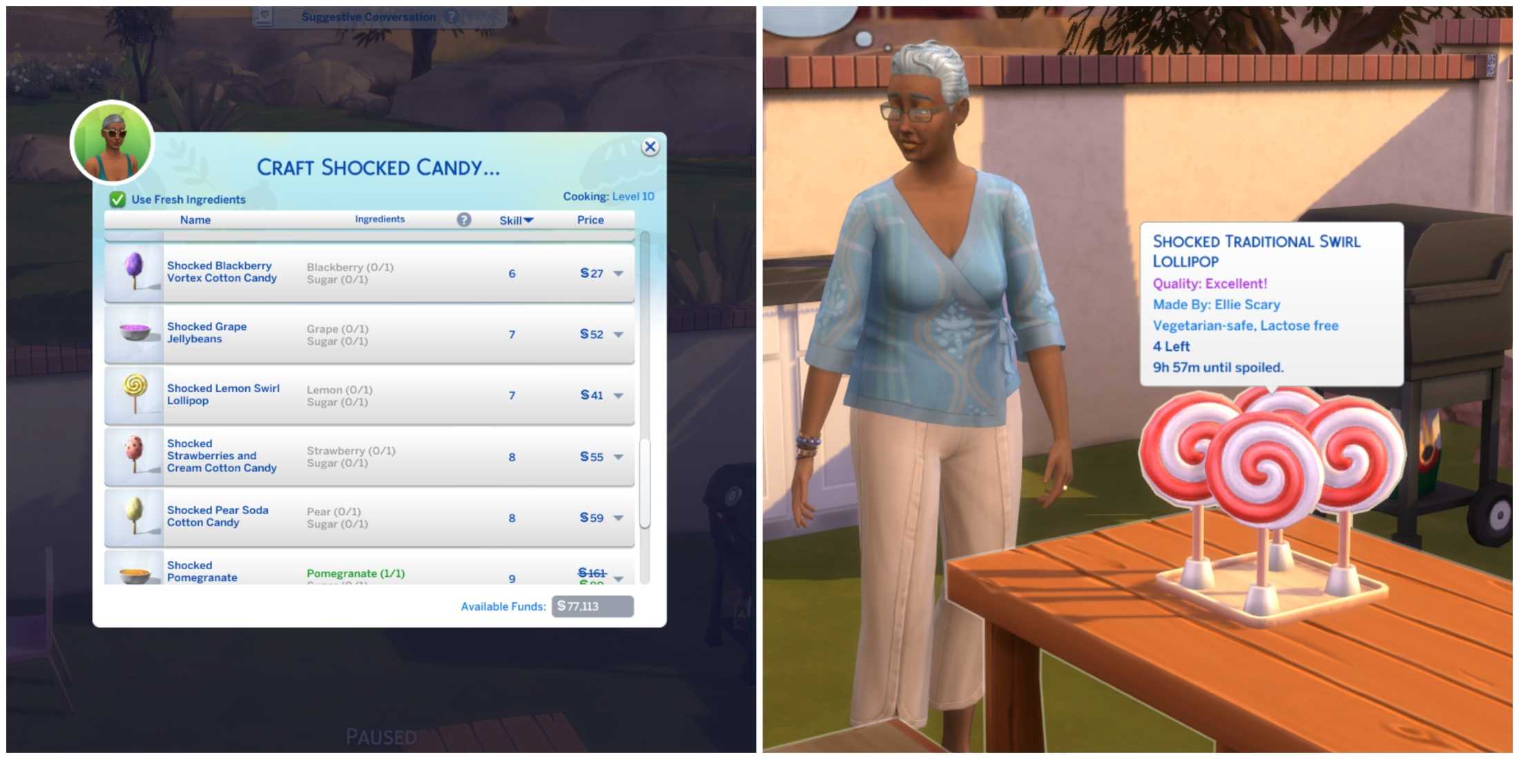 Sims Candy The Sims 4: Shocked Candy Effects