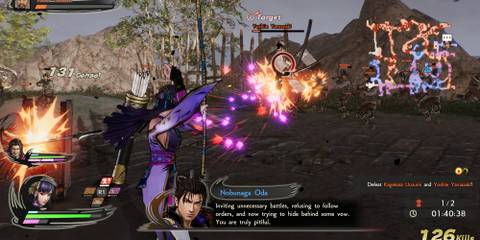Shooting arrows in Samurai Warriors 5