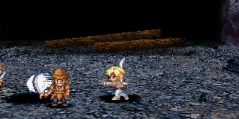 Shooting enemies in Star Ocean The Second Story (PS1)
