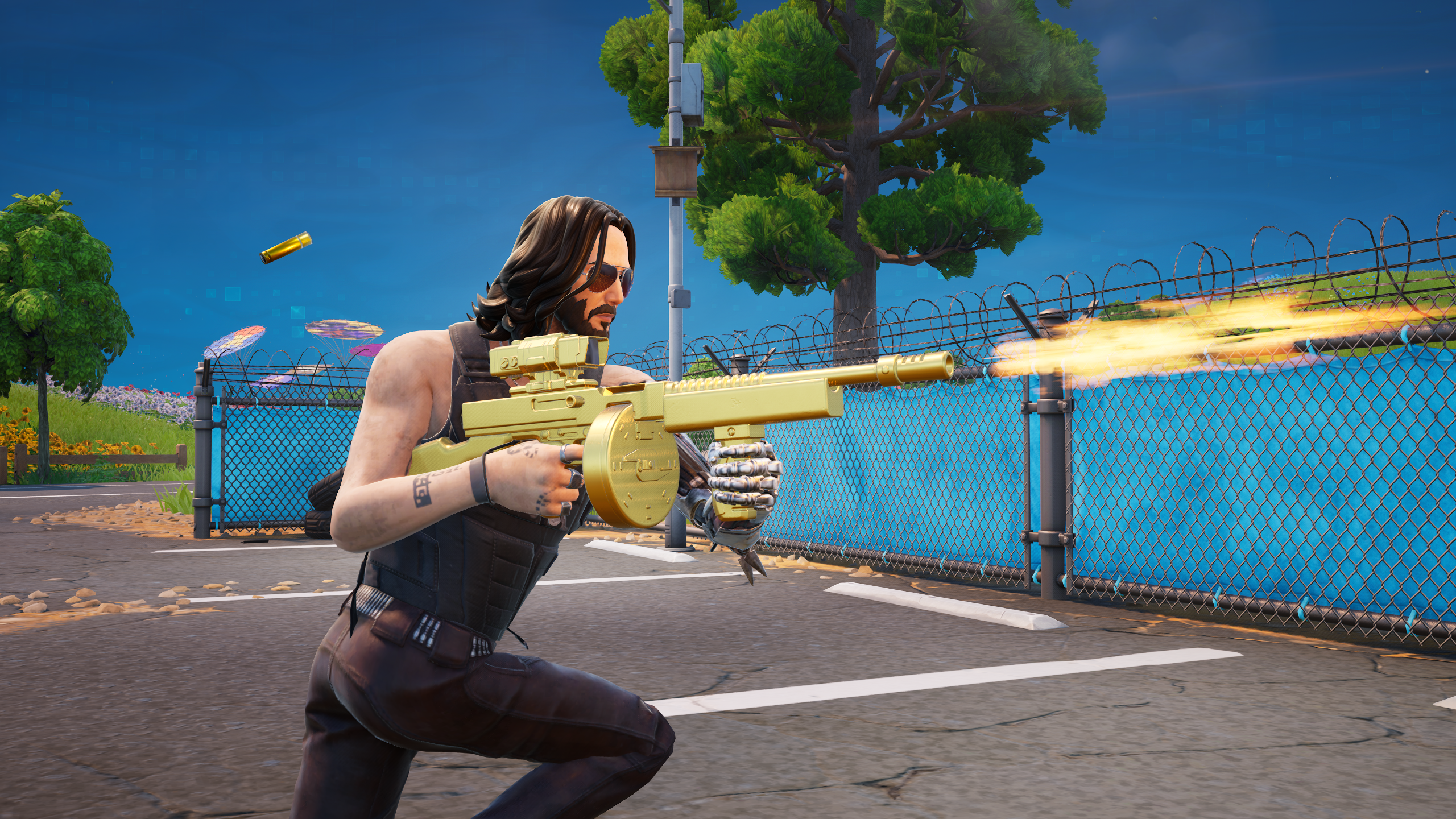 Shooting the drum gun Midas