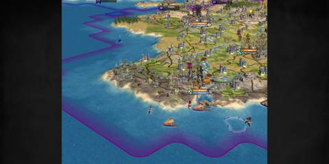 Sid Meier’s Civilization IV coastal cities near Rome