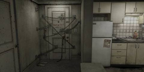 The inside of Henry's apartment