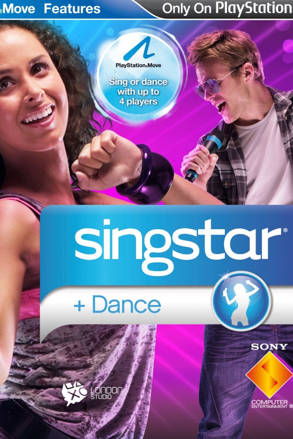 SingStar Dance video game cover art tag
