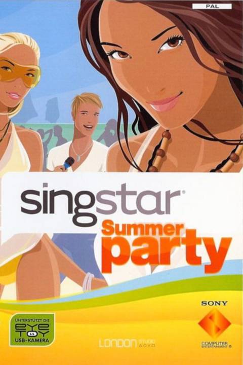 SingStar Summer Party video game cover art tag