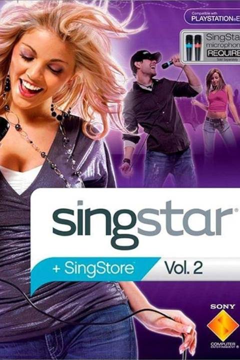 SingStar Vol.2 video game cover art tag