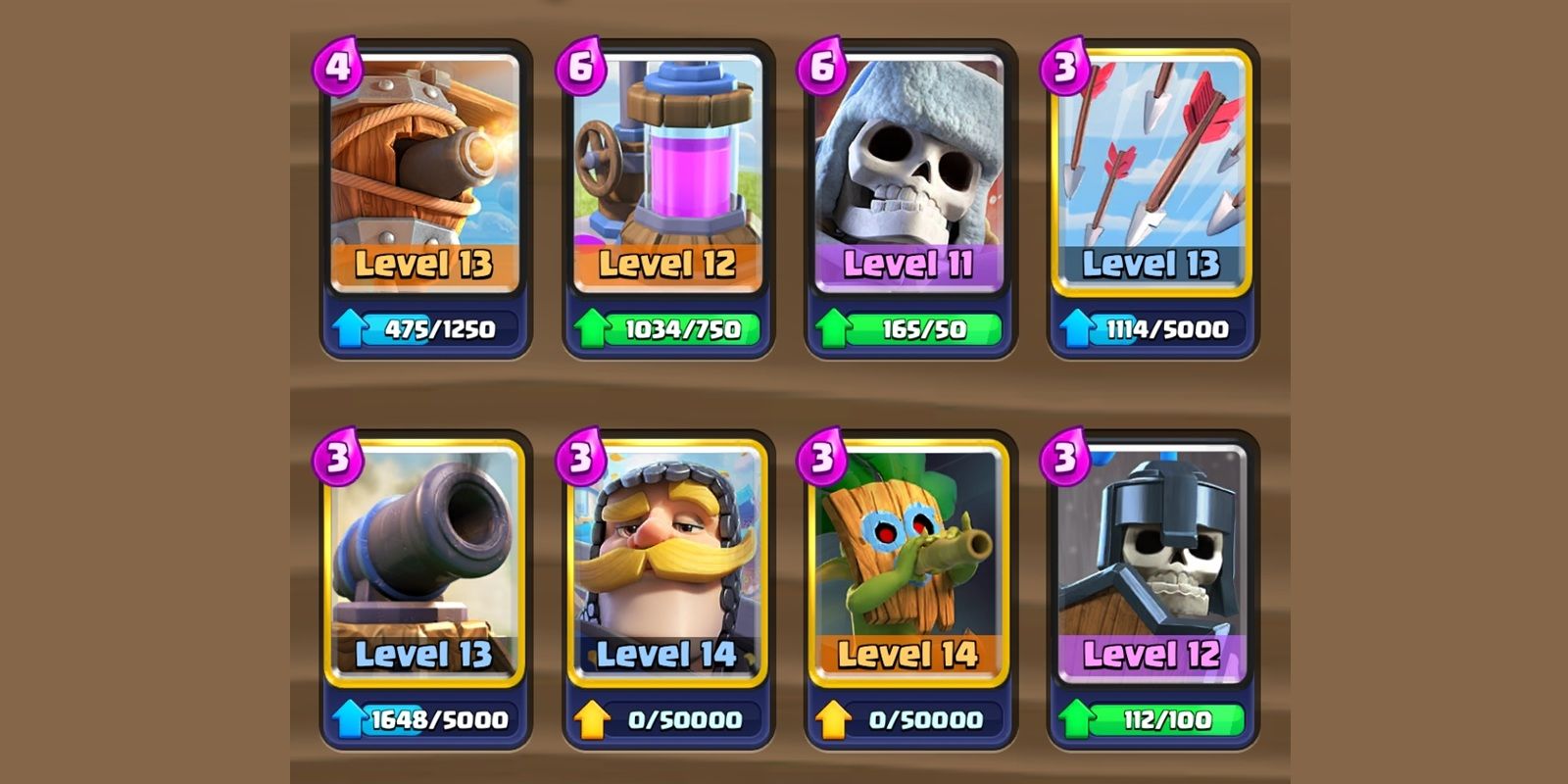 Skeleton Giant And Elixir Collector Retro Deck - Clash Royale