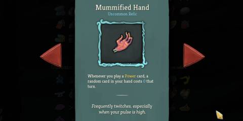 Slay the Spire Defect Mummified Hand