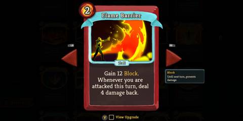 Slay The Spire Ironclad Flame Barrier Card