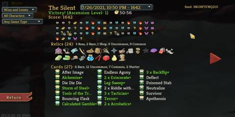 Slay the spire the silent tingsha run