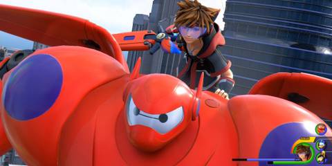 Sora and Baymax in Kingdom Hearts 3