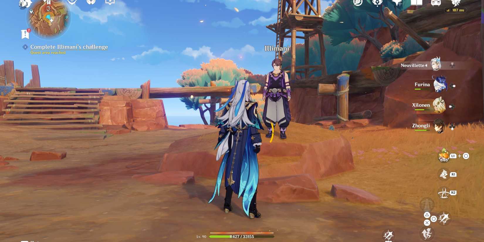 speak with illimani in genshin impact