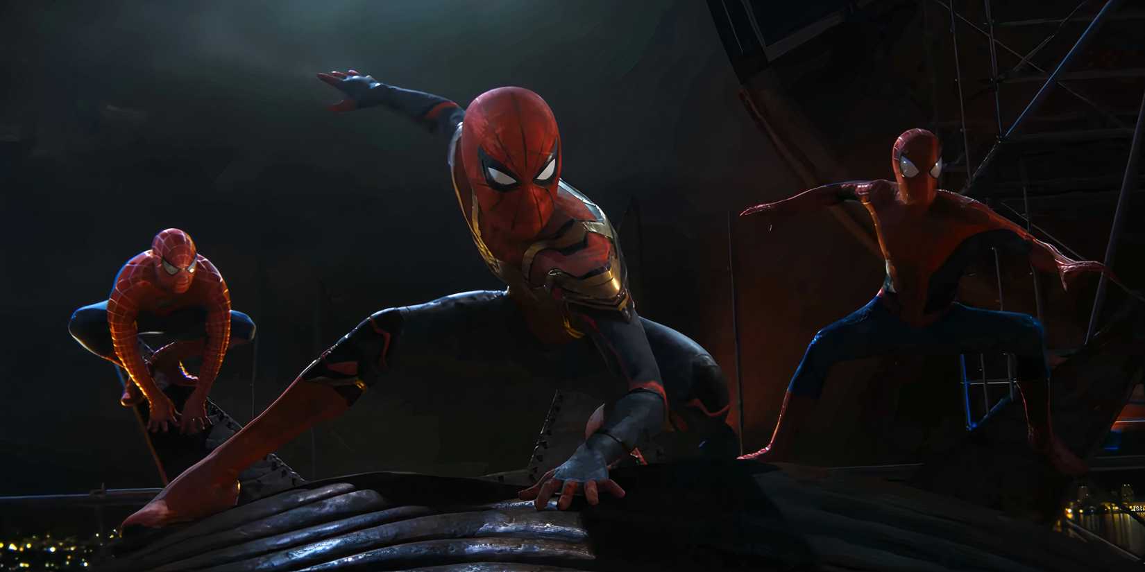 The three variants of Spider-Man united in Spider-Man: No Way Home