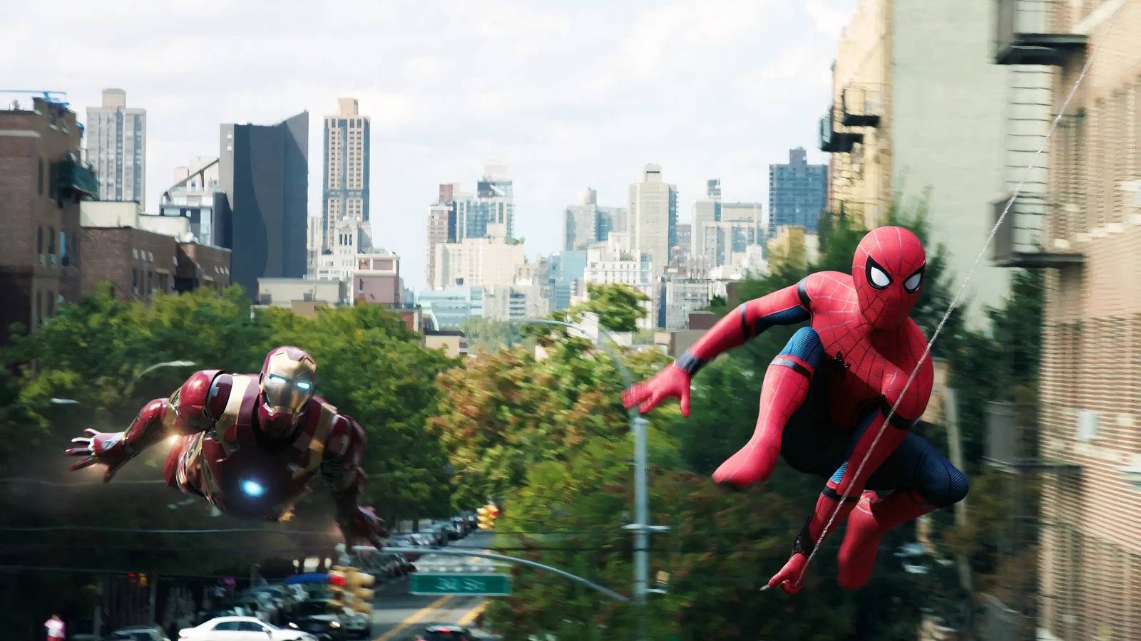 Spider-Man with Iron Man 