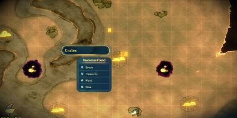 Spiritfarer crates on the map