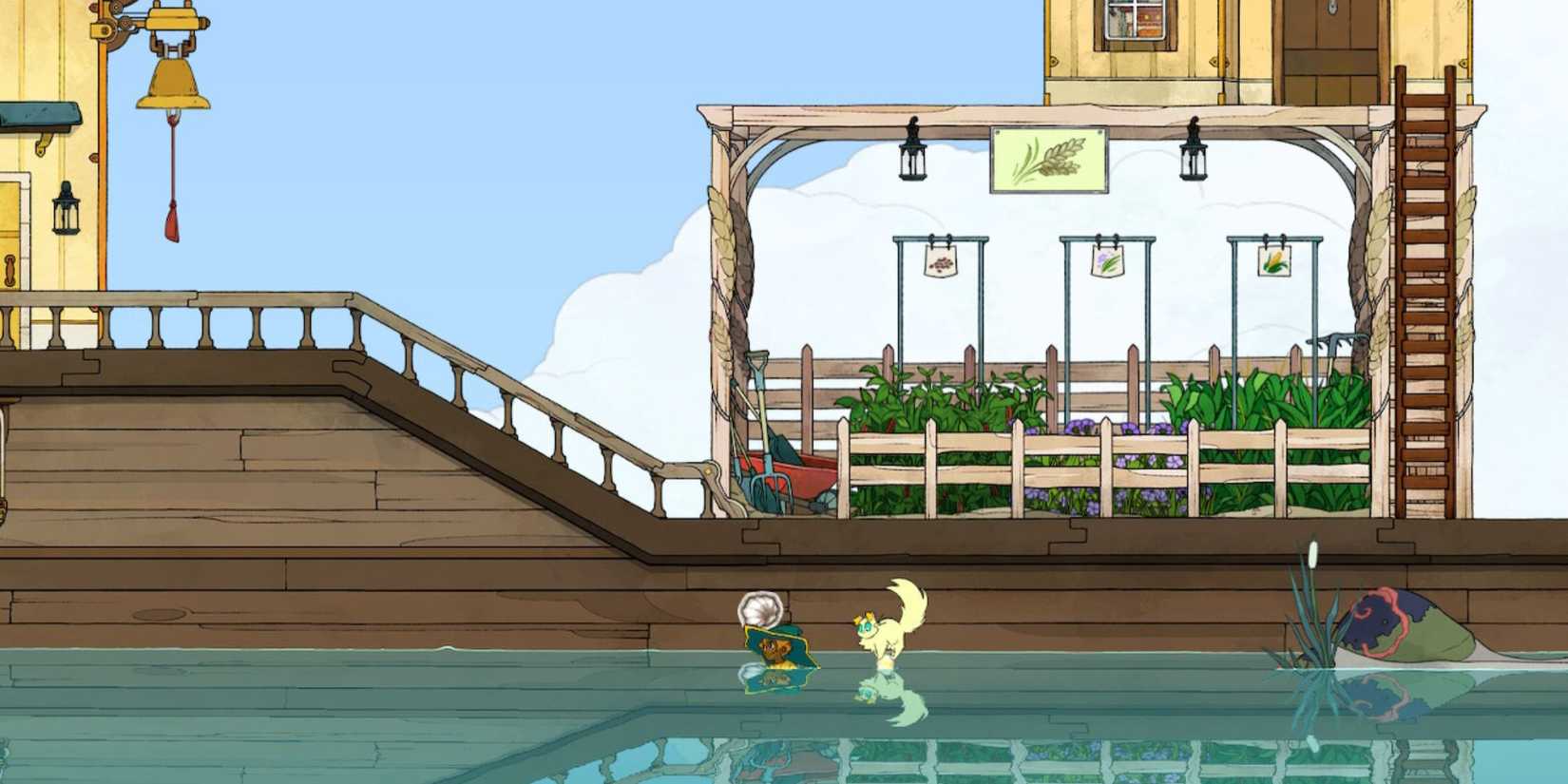 Spiritfarer oyster on the ship's hull