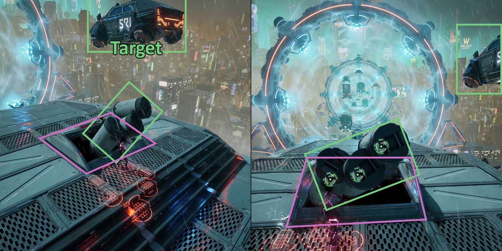 Split Fiction Chapter 1 Neon Revenge walkthrough - Rush hour sub-level - destroy police car