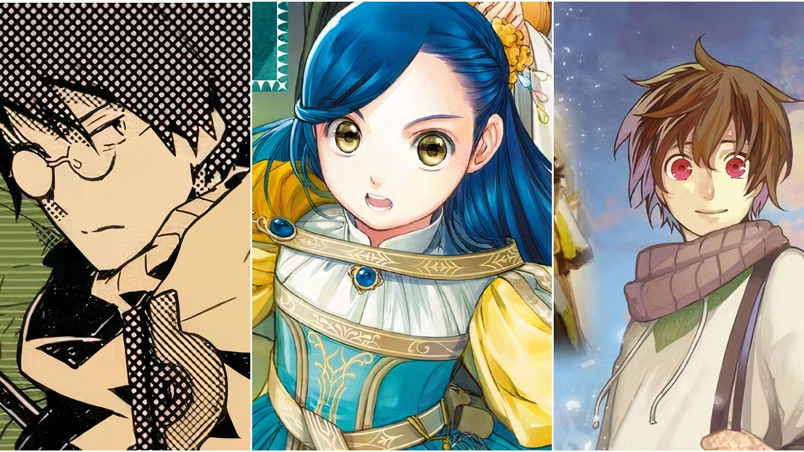 split image of isekai manga with no fanservice