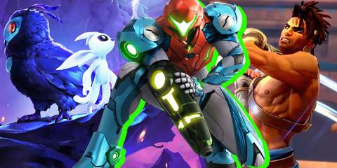 Split image of Ori And The Will Of The Wisps, Metroid Dread, and Prince Of Persia The Lost Crown