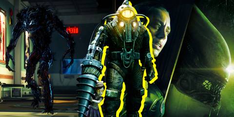 Split image of Prey, Bioshock 2, and Alien: Isolation