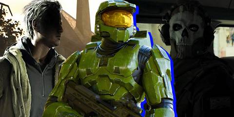 Split image of Resident Evil 7 Biohazard, Halo Infinite, and Call Of Duty Modern Warfare 2