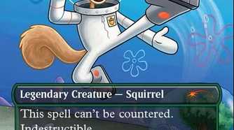 sandy cheeks mtg card Cheeks, Martial Astronaut Indestructible Toski attacks each combat if able Magic: The Gathering Fans Aren't