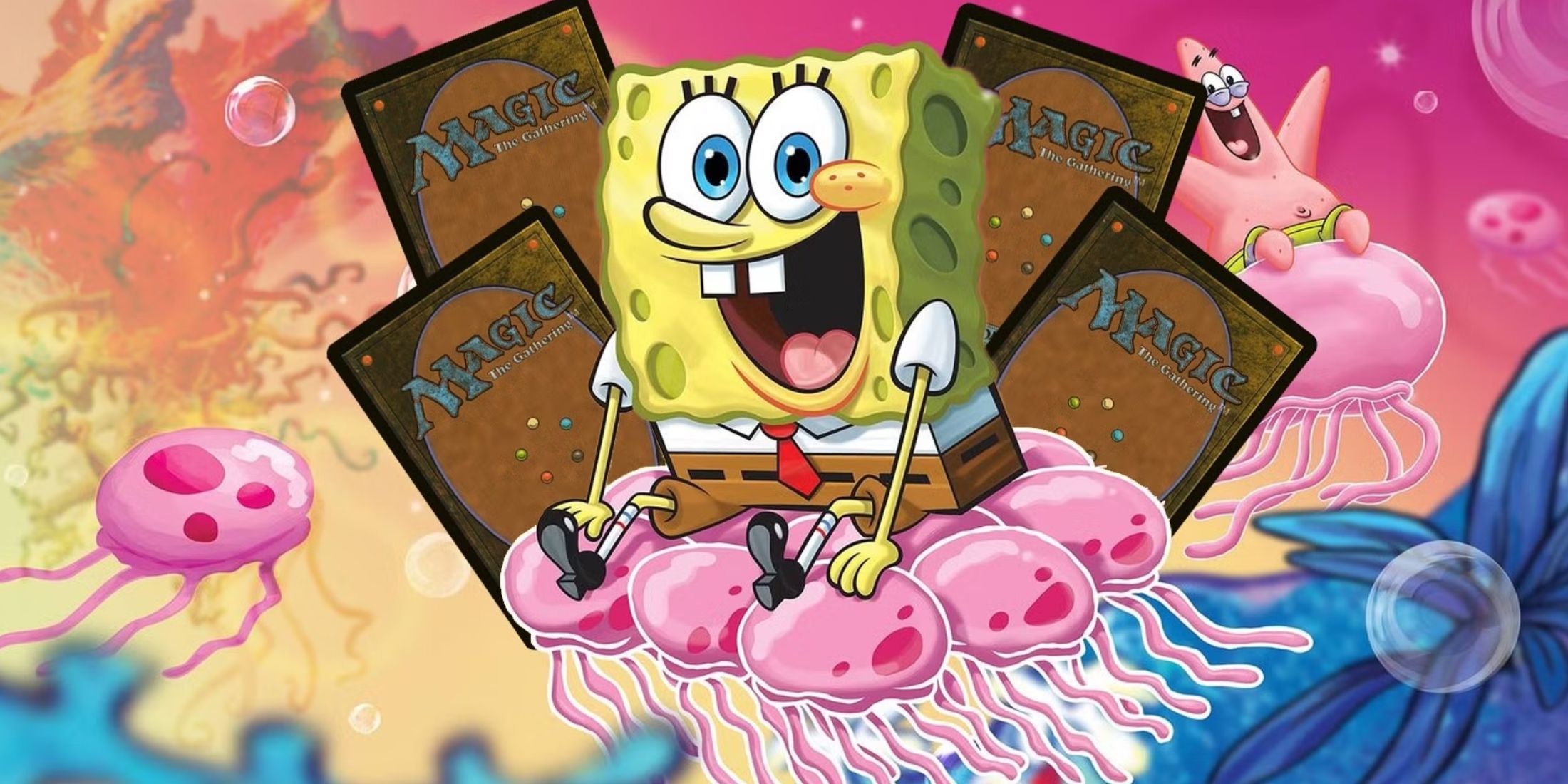 Magic: The Gathering Fans Aren't Happy About the SpongeBob Cards