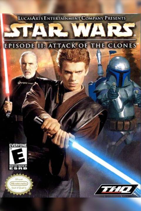 Star Wars Episode II – Attack of the Clones video game cover art tag
