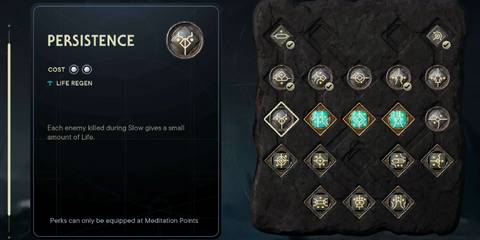Persistence perk in Star Wars Jedi: Survivor