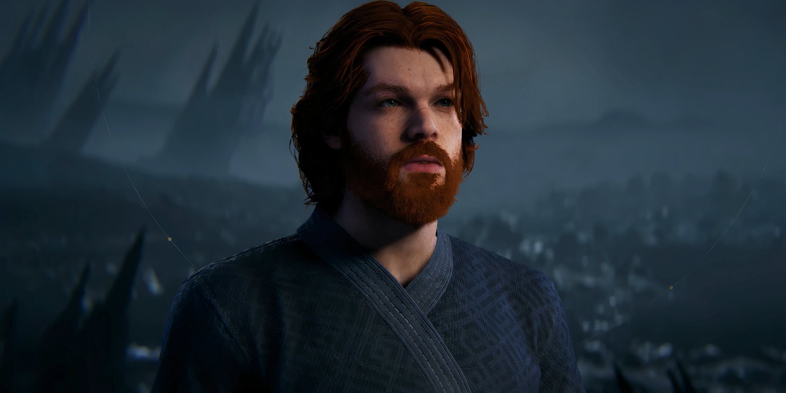 Cal Kestis with Windswept hair in Star Wars Jedi Survivor