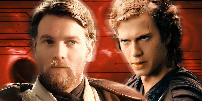 Star Wars' Obi-Wan Kenobi and Anakin Skywalker.