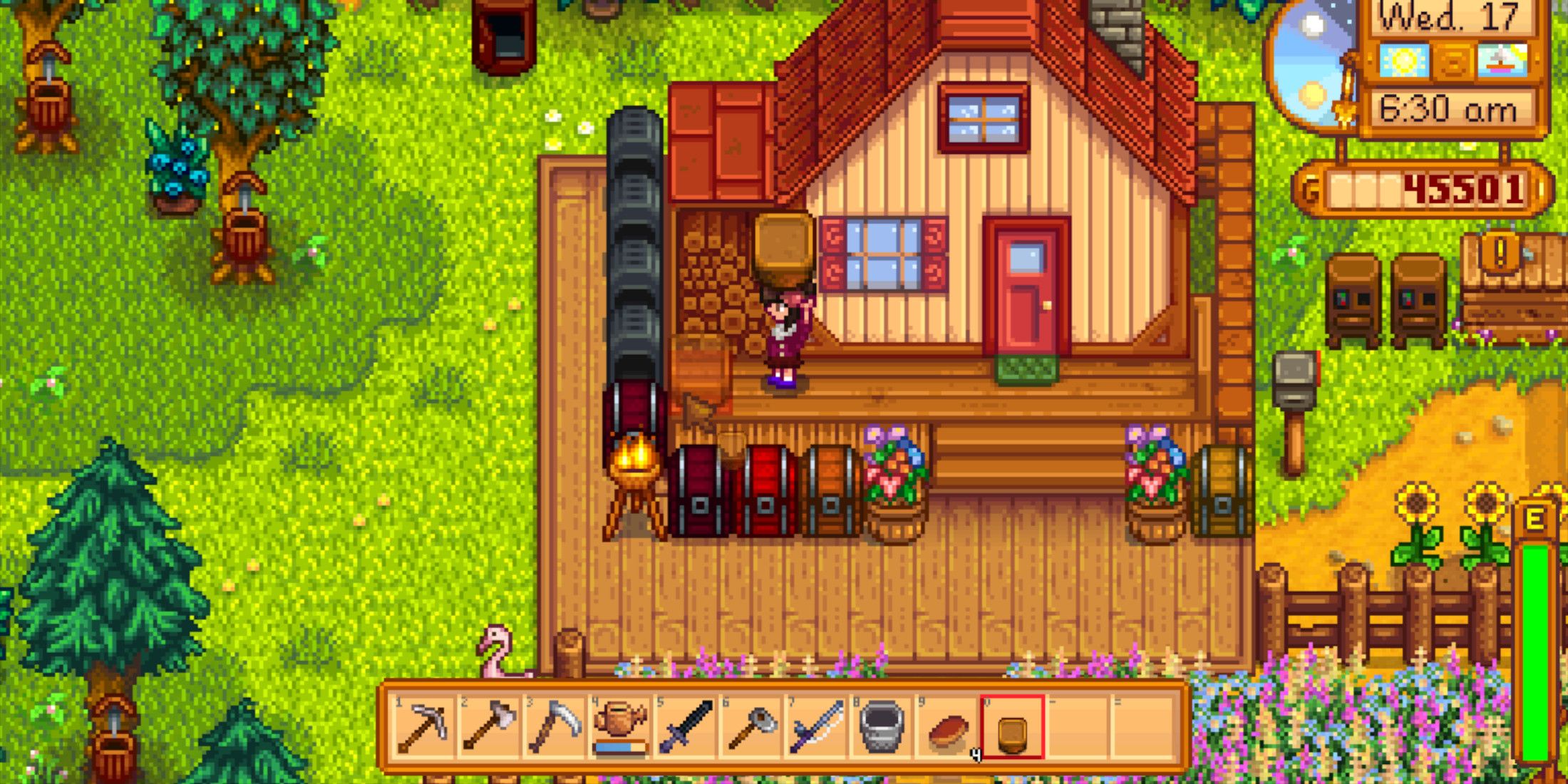 stardew valley wood storage improvement