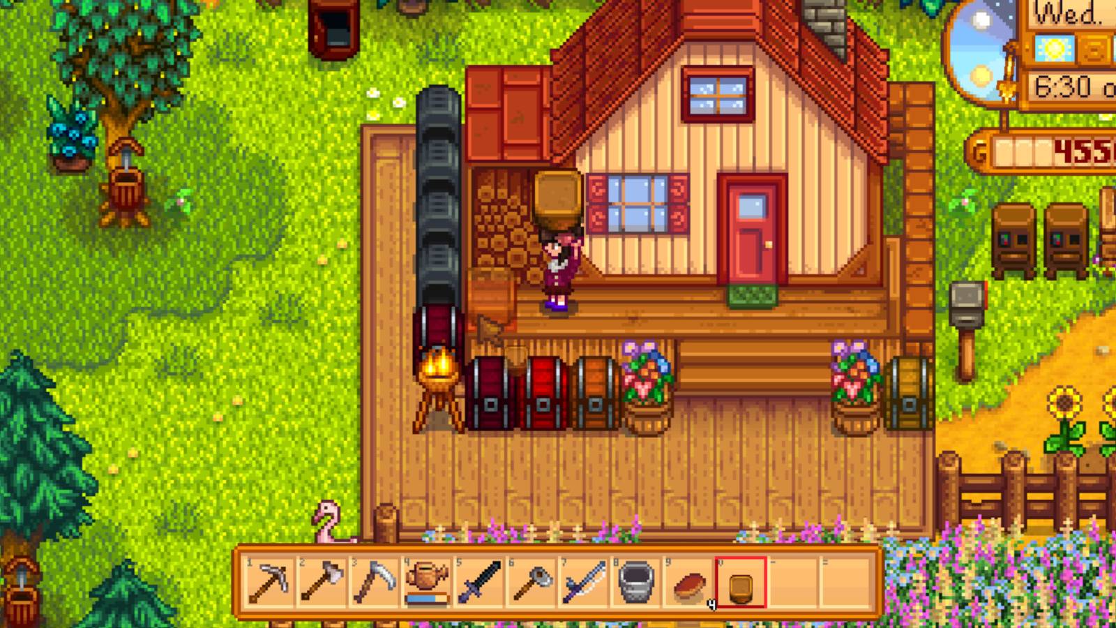 stardew valley wood storage improvement