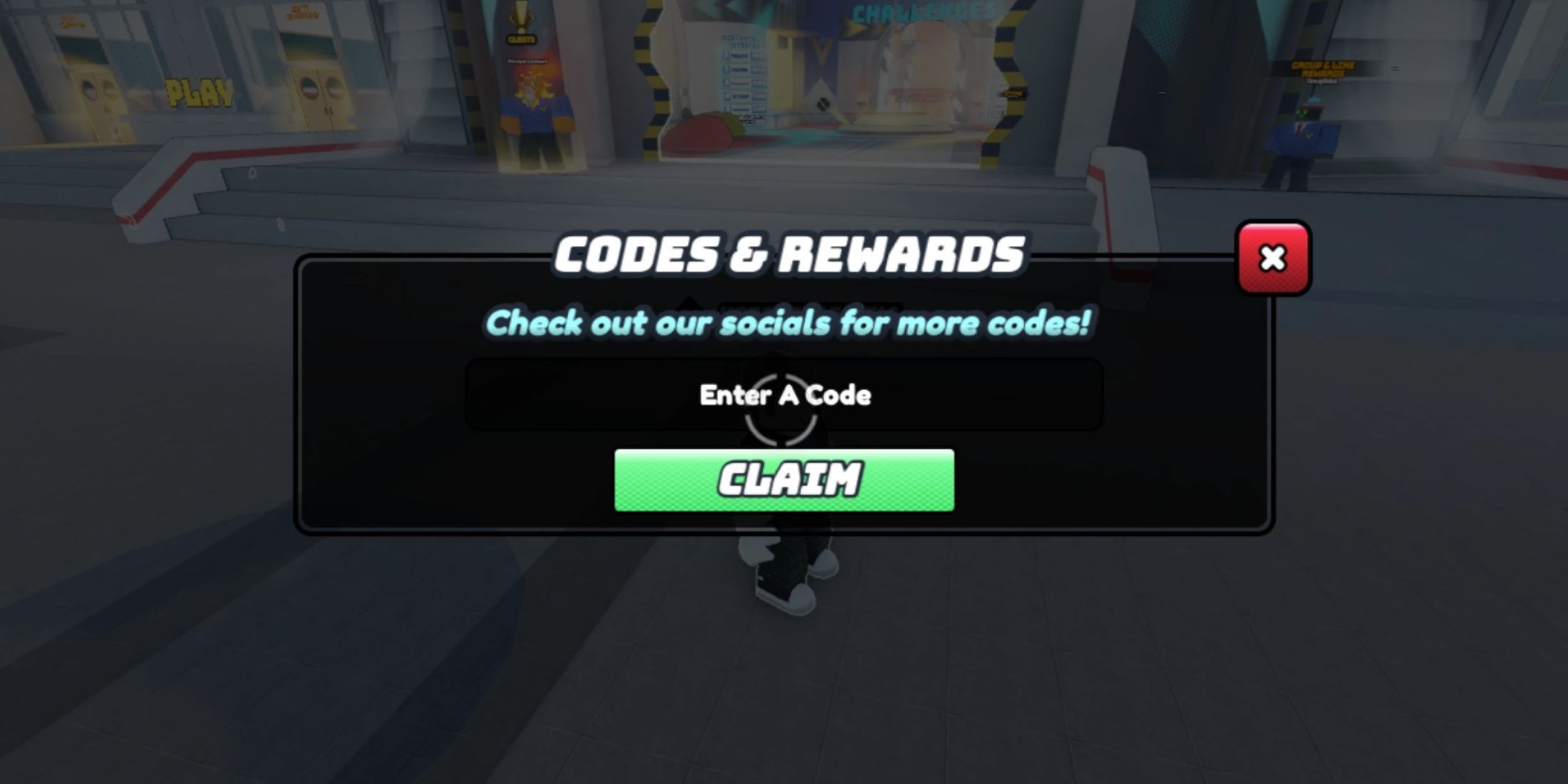Superhero Academy the codes tab
