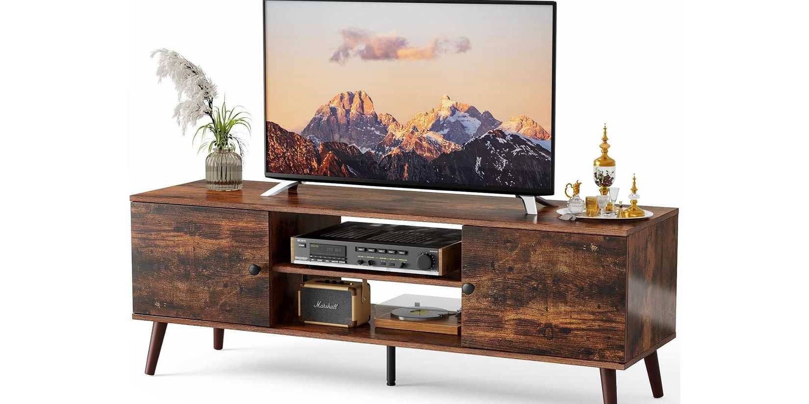 Sweetcrispy TV Stand for 55 60 inch Television