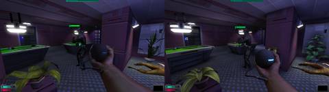 system shock 2 side by side comparsion two