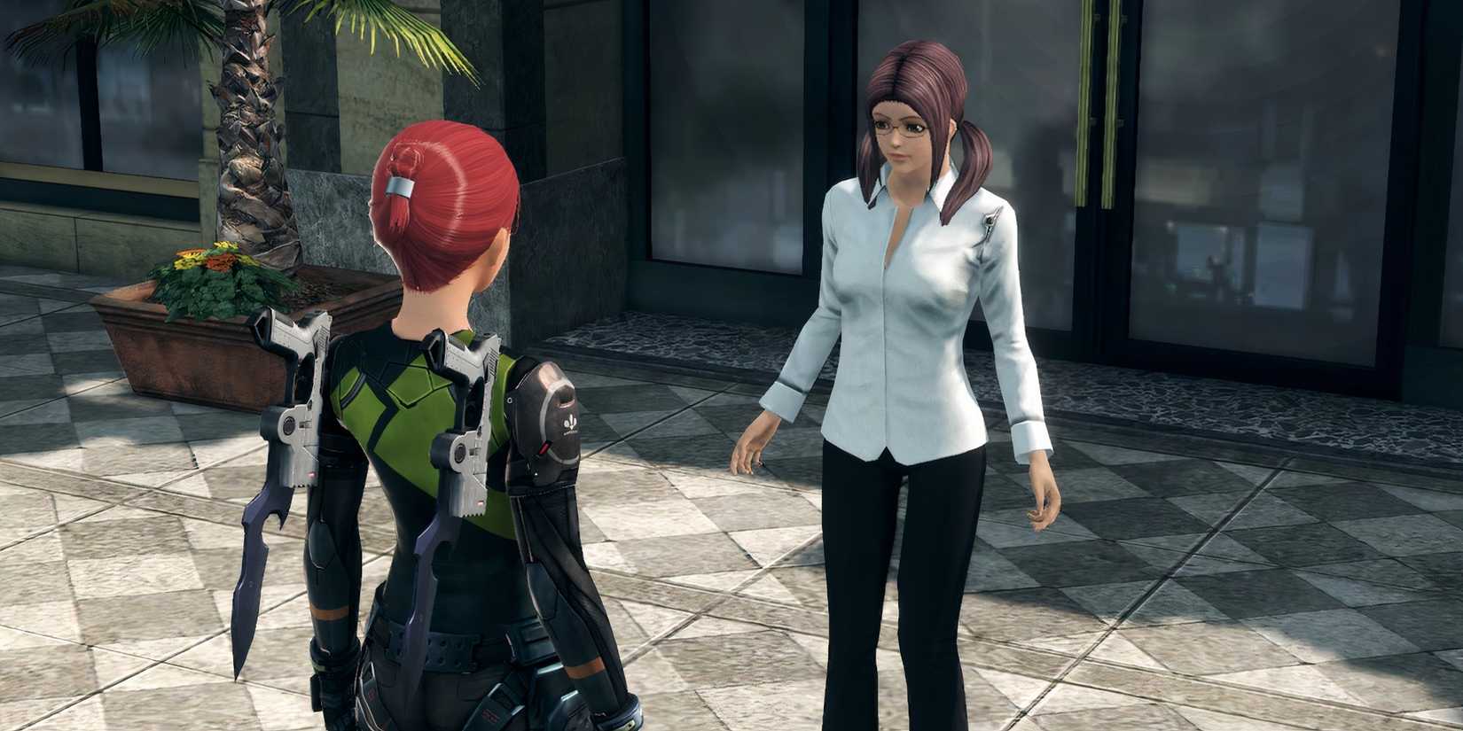 Talking to Jo in Xenoblade Chronicles X Definitive Edition