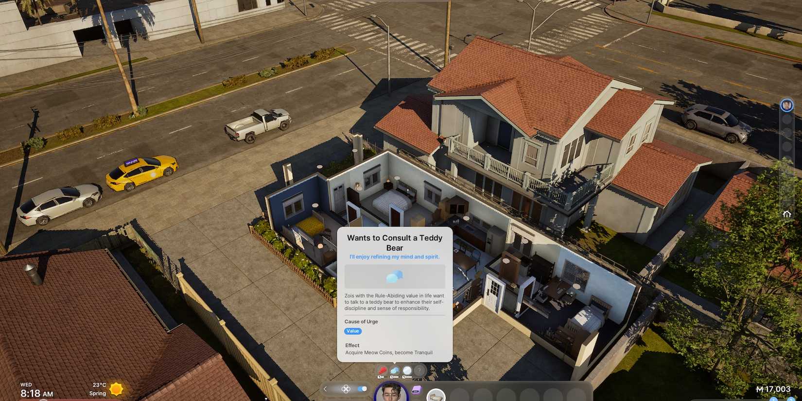 teddy bear urge inzoi