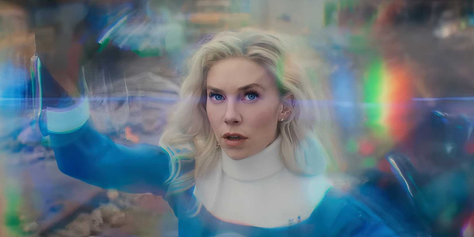 Vanessa Kirby as Susan Storm AKA The Invisible Woman in The Fantastic Four First Steps