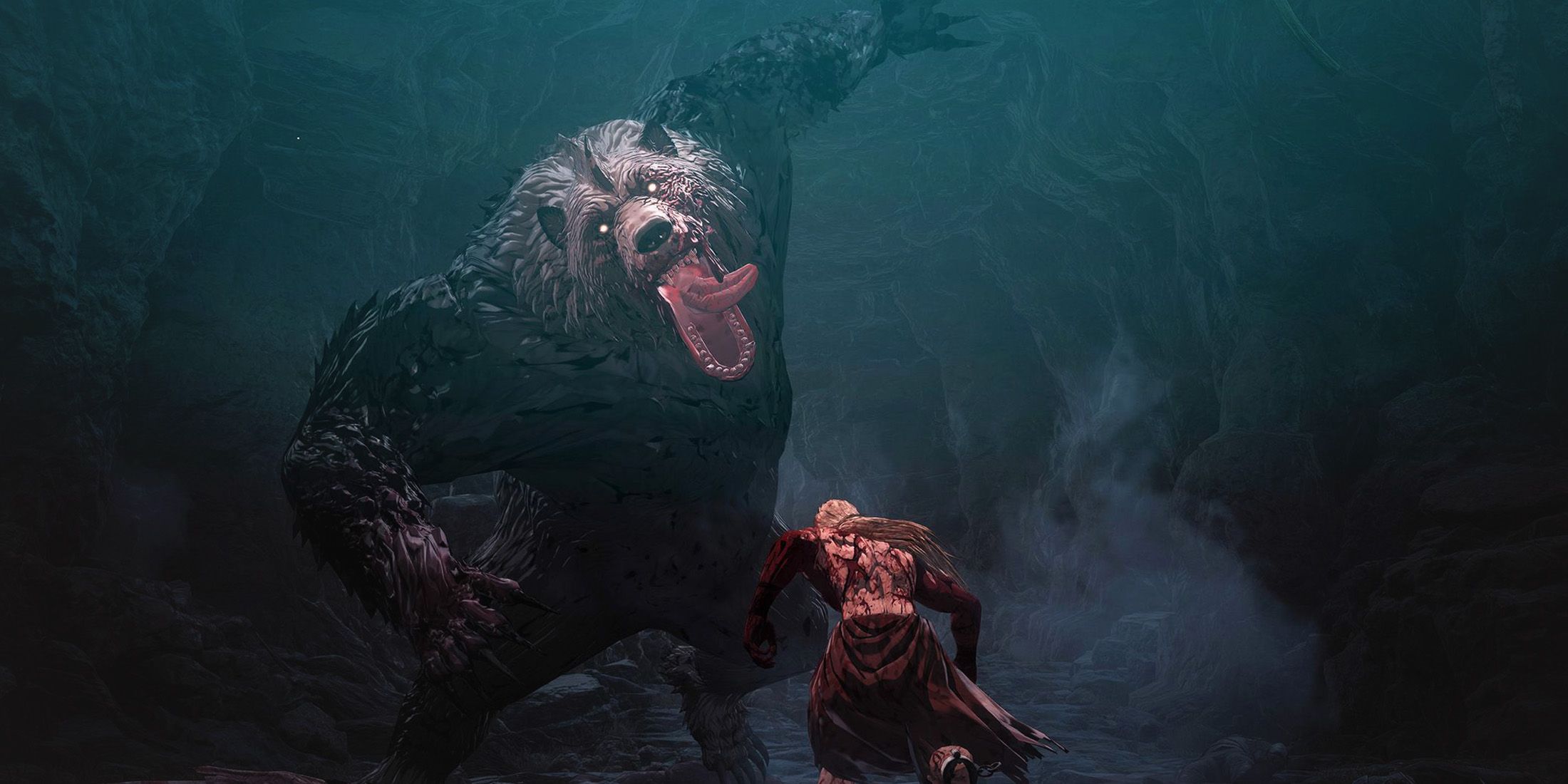 The First Berserker Khazan combat bear cave fight 2x1 screenshot