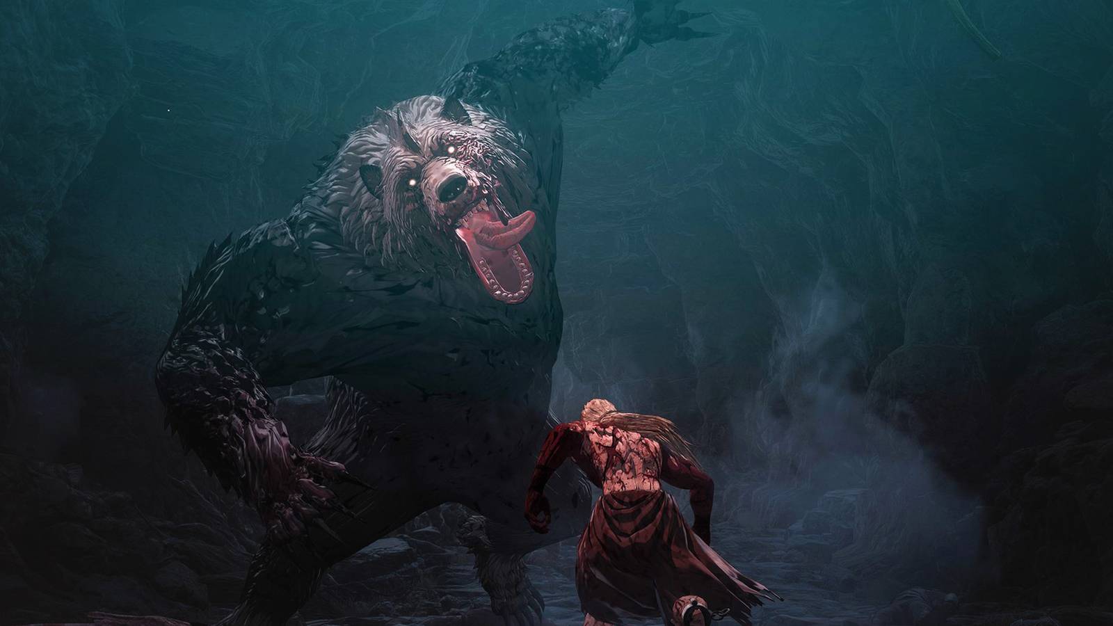 The First Berserker Khazan combat bear cave fight 2x1 screenshot