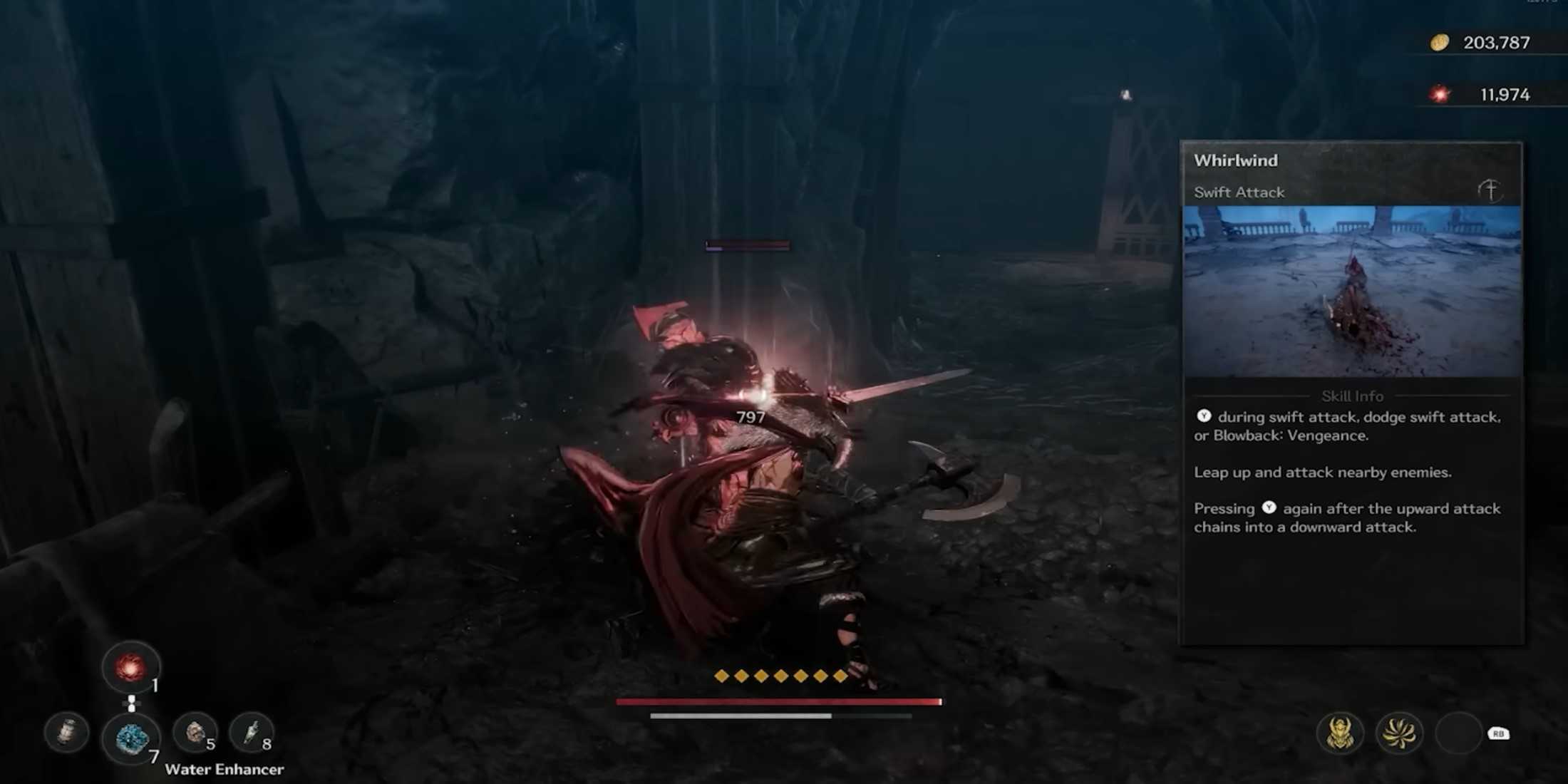 Blade Attacking Best Weapon Types In The First Berserker: Khazan