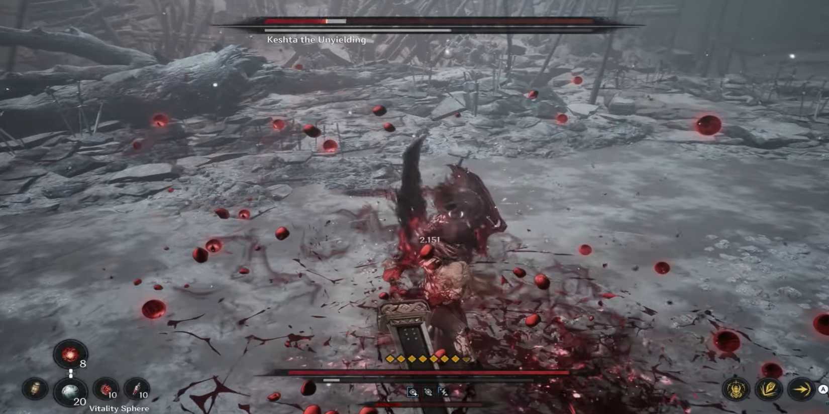 The First Berserker Khazan greatsword boss fight