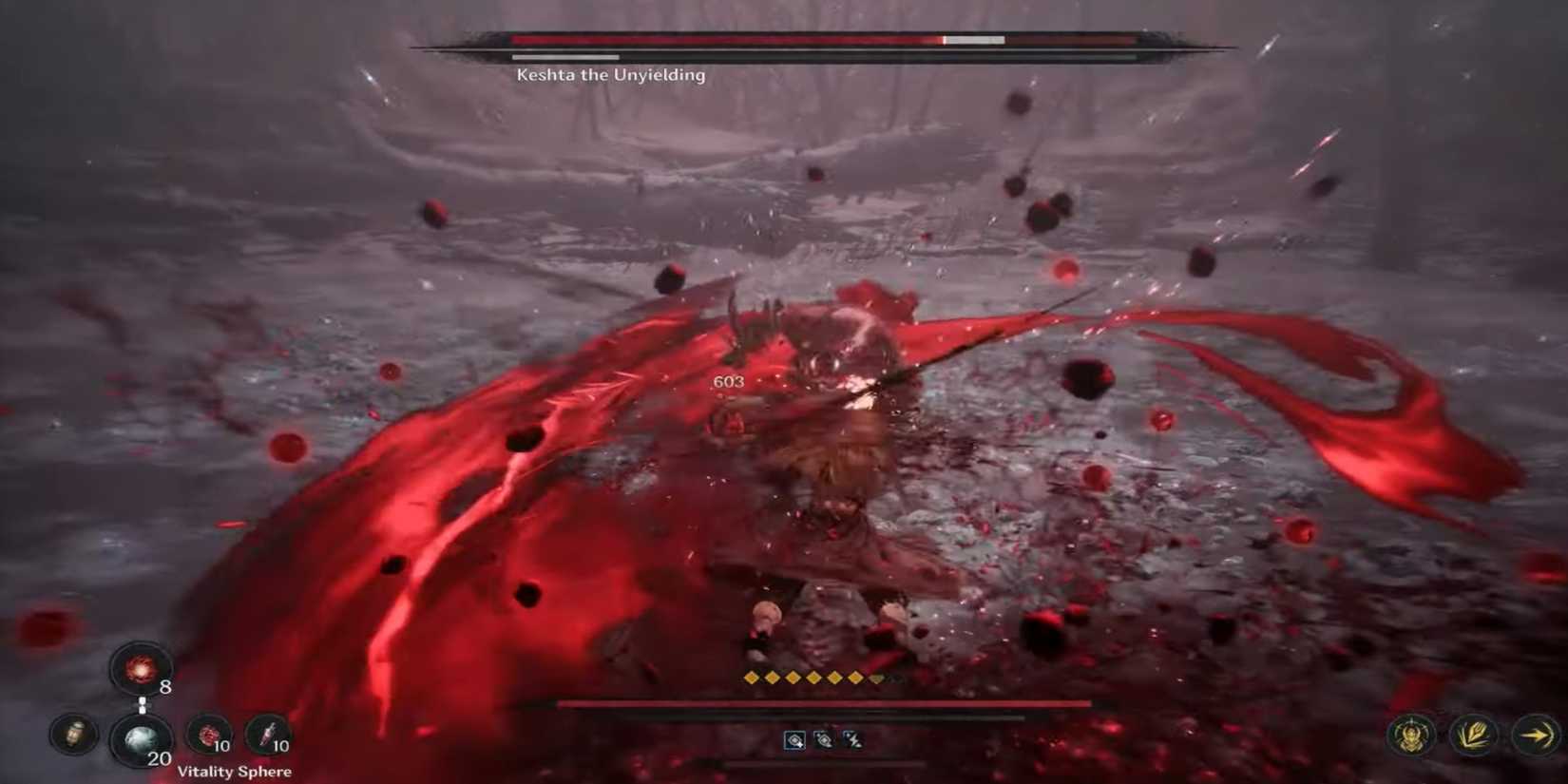 The First Berserker Khazan greatsword fighting boss