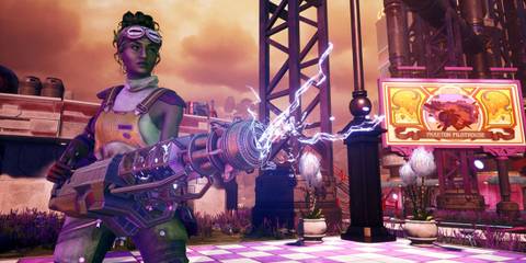 The Outer Worlds Parvati with a weapon