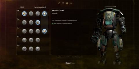 The Outer Worlds SAM perks