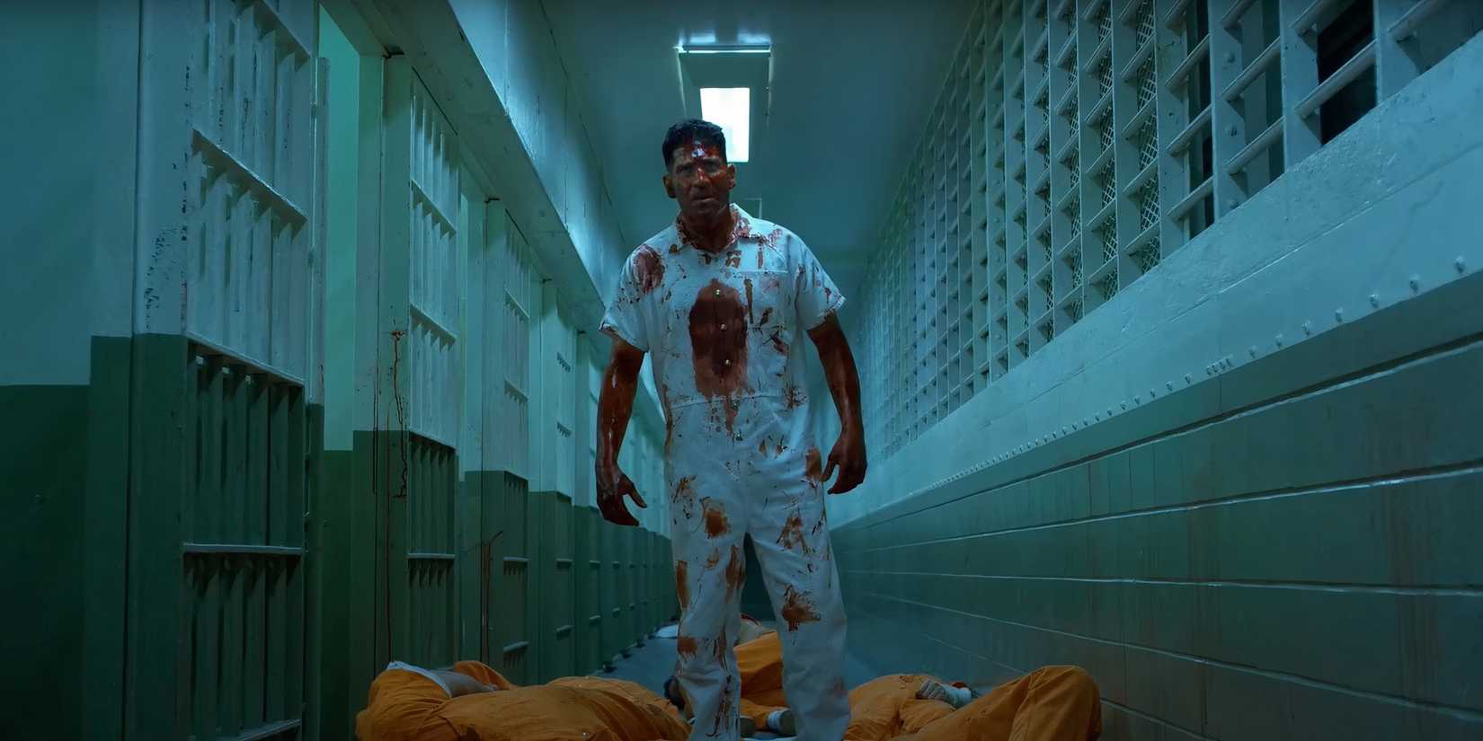 The Punisher Prison Fight Scene