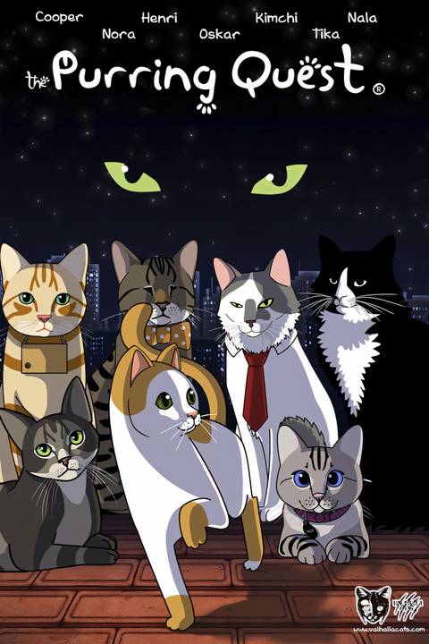 The Purring Quest Tag Page Cover Art